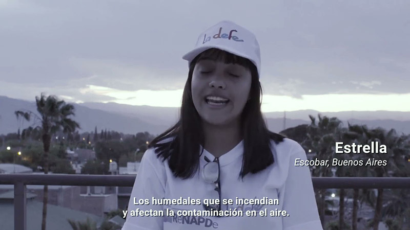 Fotograma de presentación del video